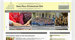 Desktop Screenshot of jean-paul-gymnasium.de